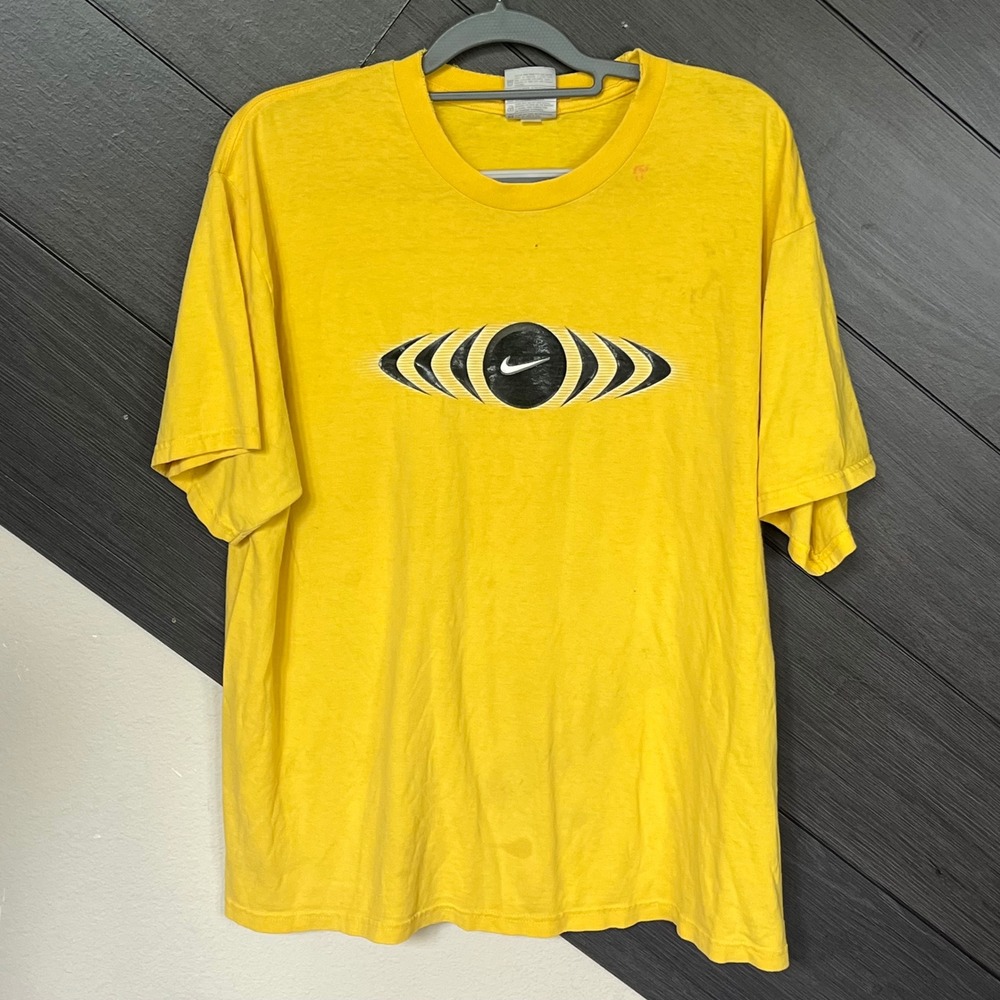 Rare Y2K Nike L Eye Logo Tee Retro 90s Streetwear GUC SEE DESCRIPTION